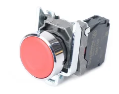 Кнопка SB4 в сборе модульная 22мм красная с возвратом металл 1НЗ Systeme Electric SB4BA42