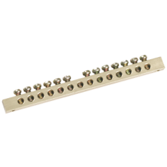 Шина PEN "земля-ноль" 6х9мм 16/1 (16групп/креп по центр) IEK YNN10-16-100