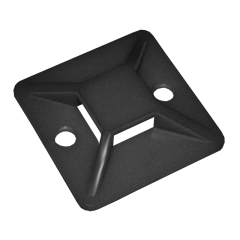 Площадка самоклеящаяся 20х20 черная под хомуты (100шт) IEK UHP31-20-100