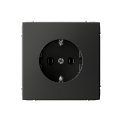 ARTGALLERY РОЗЕТКА с заземлением, 16А, механизм, быстрозажим. клем., БАЗАЛЬТ GAL001 Systeme Electric