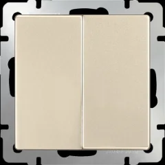 Выключатель двухклавишный (шампань) W1120011 Werkel a050857