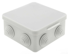 Коробка распред. 100х100х55, IP54, ОП, серый (75) Gusi Electric С3В108