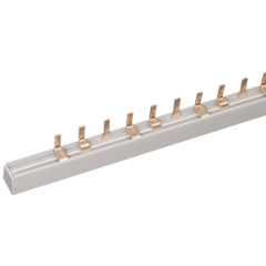 Шина соединительная (гребенка) 3-полюсная (L1 L2 L3) 63А 54 модуля длина 1000мм IEK YNS21-3-063