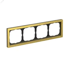 ARTGALLERY PURE 4-постовая РАМКА, МЕТАЛЛ ЗОЛОТО Systeme Electric GAL312404