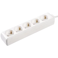 Удлинитель У05 5 мест 2P+PE/3метра 3х1мм2 16А/250 IEK WYP10-16-05-03-Z-N