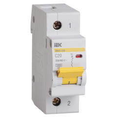 KARAT Авт. выкл. ВА47-100 1P C 20А 10кА IEK MVA40-1-020-C