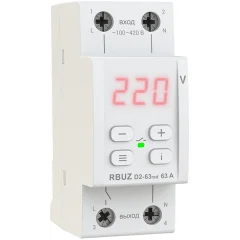 Реле напряжения D2-63 red Welrok 4660251140014