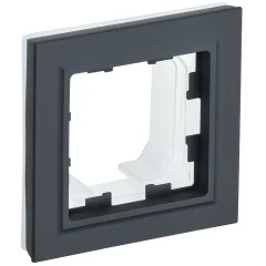 BRITE Рамка 1-мест. IP44 РУ-1-БрГ-44 граф. IEK BR-M12-44-K53