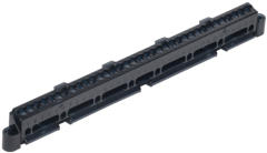 TEKFOR Суппорт для шин в корпус (ширина 12 модулей) IEK TF-KP00D-S-12