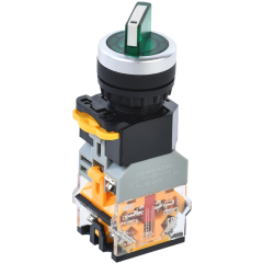 Переключатель D8-11XD2 2 полож. 1з+1р с подсвет. зеленый IEK BSW30-11XD2-3-14-2-K06