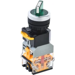 Переключатель D8-11XD2 2 полож. 1з+1р с подсвет. зеленый IEK BSW30-11XD2-3-14-2-K06