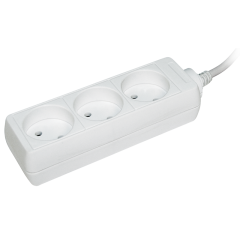 Удлинитель У3 3 места 2P/5метров 2х0.75мм2 10А/250 IEK WYP10-06-03-05-N