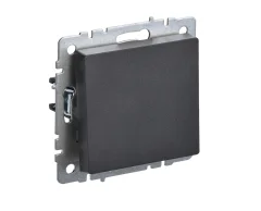 Выключатель 1кл с/у черный механизм ВС10-1-0-БрЧ BRITE IEK BR-V10-0-10-K02