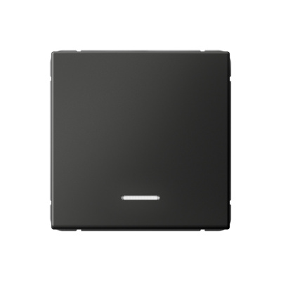 ARTGALLERY 1-клавишный ВЫКЛЮЧАТЕЛЬ с подсветкой, сх.1а, 10АХ, механизм, БАЗАЛЬТ GAL Systeme Electric фото 1