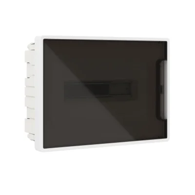 Щиток 12 мод встраиваемый FRAME, белый, с тонированной дверцей, с 2 шинами PEN на 6 и 8 отв. F12 DKC фото 1