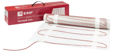 Мат нагревательный двухжильный "Уют" 4 кв. м. 600 Вт EKF nm2-600-4 фото 1