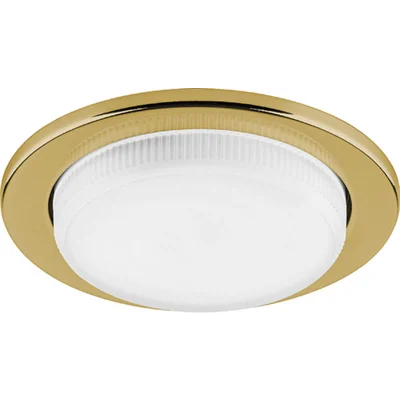 Светильник потолочный встраиваемый, 20W 230V GX53, золото без лампы, DL53 Feron 28453 фото 1