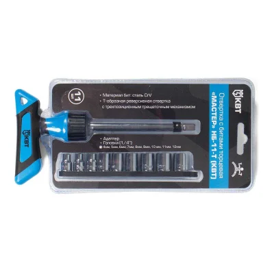 Набор отвертка с битами торцевая НБ-11-Т серия МАСТЕР КВТ 78710 фото 1