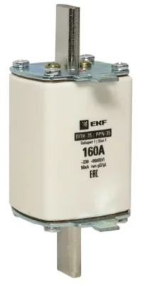 Плавкая вставка ППН-35 250/160А габарит 1 EKF fus-35/250/160 фото 1