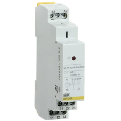Реле промежут. OIR 2 конт. 8А 48В AC/DC IEK OIR-208-ACDC48V фото 1