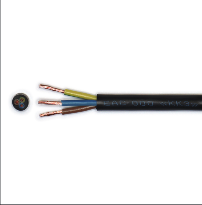 Провод ПВС 2х1,5+1х1,5 черный Цветлит EDS001306 фото 1