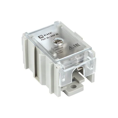 Распределительный блок проходной РБП 35 (1х35-4х6 мм2) 125/50А PROxima EKF RBP-35-50 фото 1