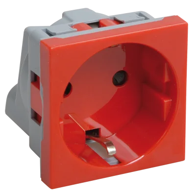 РКС-20-32-П-К Розетка с з/к 2к (2 мод) ПРАЙМЕР красная IEK CKK-40D-RSZK2-K04-K фото 1