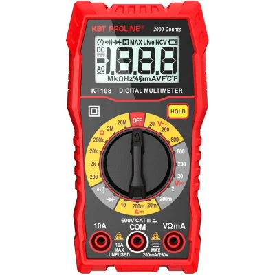 Мультиметр цифровой KT 108 серия PROLINE КВТ 86324 фото 1