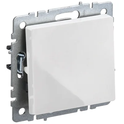 BRITE Выключ. 1-кл. 10А ВС10-1-0-БрБ бел. IEK BR-V10-0-10-K01 фото 1