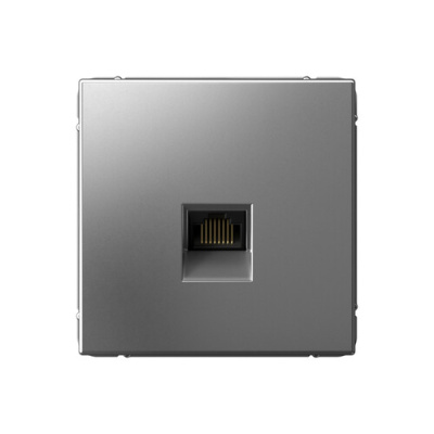 ARTGALLERY РОЗЕТКА компьютерная RJ45, кат. 5е, механизм, СТАЛЬ Systeme Electric GAL000983 фото 1