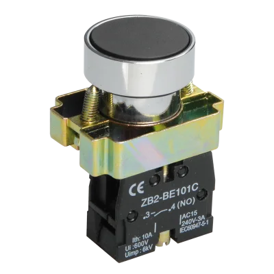 Кнопка управления LAY5-BA21 без подсветки черная 1з IEK BBT60-BA-K02 фото 1