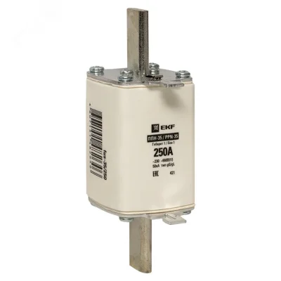 Плавкая вставка ППН-35 250/250А габарит 1 EKF fus-35/250 фото 1