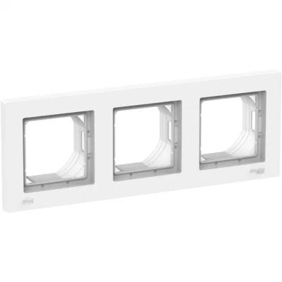 3-постовая РАМКА,AQUA IP44, БЕЛЫЙ Systeme Electric ATN440103 фото 1