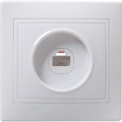 KVARTA Роз. 1-мест. комп. RJ45 кат.5е РК10-КБ бел. IEK EKK10-K01-DM фото 1