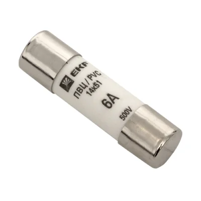 Плавкая вставка цилиндрическая ПВЦ (14х51) 6А EKF pvc-14x51-6 фото 1
