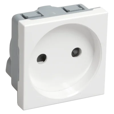 РКС-20-20-П-К Розетка без з/к 2к (2 мод) ПРАЙМЕР белая IEK CKK-40D-RSB2-K01-K фото 1