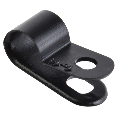 Скоба крепежная 6мм нейлоновая черная (50шт) IEK USK11-06-050-K02 фото 1