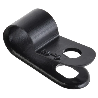 Скоба крепежная 6мм нейлоновая черная (50шт) IEK USK11-06-050-K02 фото 1