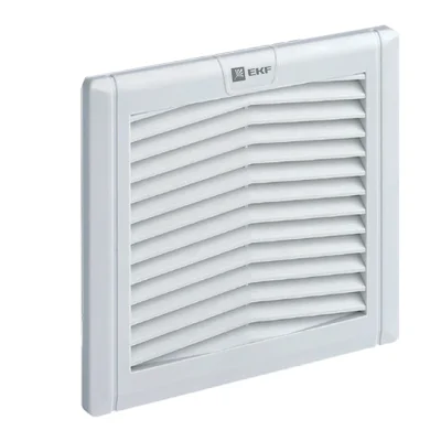 Вентиляционная решётка с фильтром 124x124 мм IP54 PROxima EKF EXF52 фото 1
