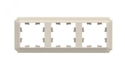 ATLASDESIGN ANTIQUE 3-постовая РАМКА, универсальная, БЕЖЕВЫЙ Systeme Electric ATN100203 фото 1