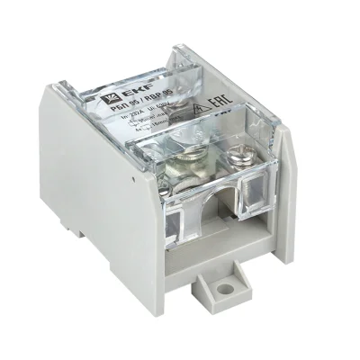 Распределительный блок проходной РБП 95 (1х95-4х16 мм2) 232/100А PROxima EKF RBP-95-100 фото 1