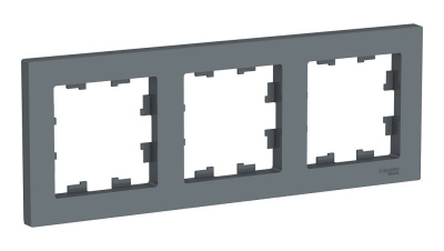 ATLASDESIGN 3-постовая РАМКА, универсальная, ГРИФЕЛЬ Systeme Electric ATN000703 фото 1