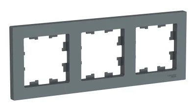 ATLASDESIGN 3-постовая РАМКА, универсальная, ГРИФЕЛЬ Systeme Electric ATN000703 фото 1