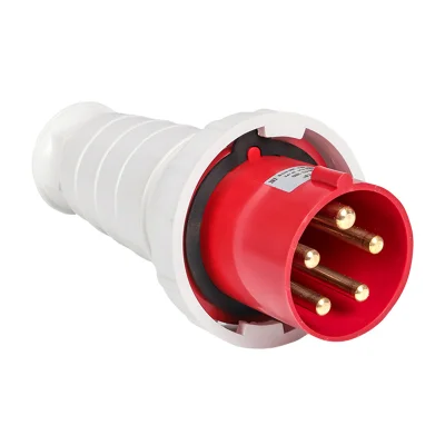 Вилка переносная 035 3Р+РЕ+N 63А 380В IP67 EKF ps-035-63-380 фото 1