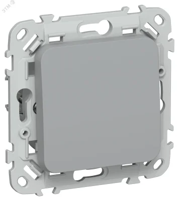 FLITE Выключатель 1-клавишный 10А ВС11-1-0-ФлС серый IEK FI-V10-0-10-1-K03 фото 1