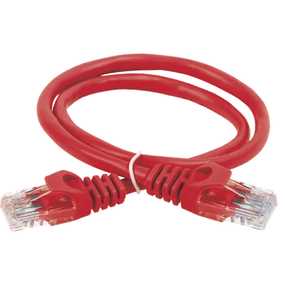 Шнур коммутационный кат.5Е UTP 3м красный GENERICA PC04-C5EU-3M-G фото 1