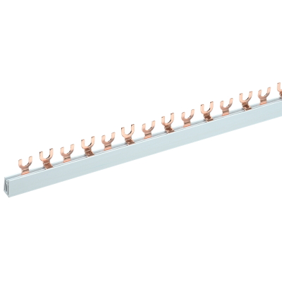 Шина соединительная типа FORK (вилка) 2Р 63А 54 модуля 1000мм IEK YNS11-2-063 фото 1