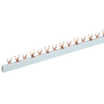 Шина соединительная типа FORK (вилка) 2Р 63А 54 модуля 1000мм IEK YNS11-2-063 фото 1