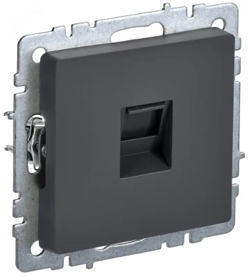 BRITE Роз. комп. RJ45 кат.5E РК10-БрГ граф. IEK BR-K10-1-K53 фото 1