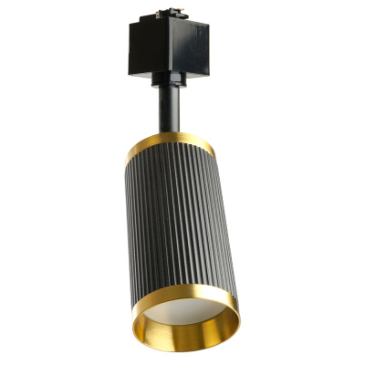 AL174 светильник трековый под лампу GU10, черный античное золото, серия GATSBY Feron 48694 фото 1